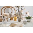 thumbnail image 4 of Hoptimist Bunny Wobble Figurine, Latte, Home Decor Ornament - Danish Design, Plastic W/Metal Spring, Small- Creates Cheerful Movement, 4 of 5