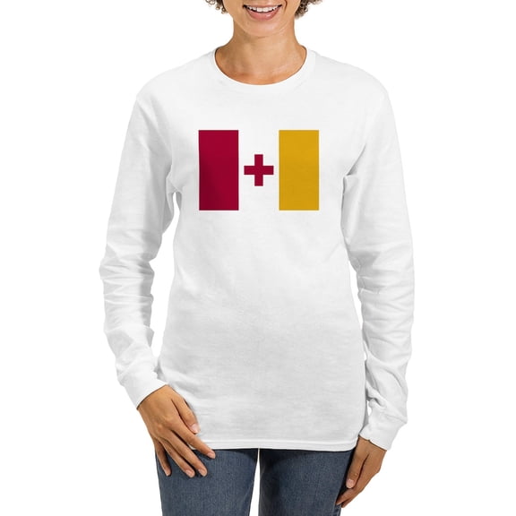 CafePress - Kappa Alpha Order Official Flag Long Sleeve T Shirt - Women's Long Sleeve Graphic Casual T-Shirt