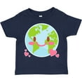 thumbnail image 3 of Inktastic Happy Earth Day with hearts Boys or Girls Toddler T-Shirt, 3 of 5
