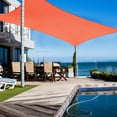 thumbnail image 2 of Yescom 19x13Ft 97% UV Block Rectangle Sun Shade Sail Outdoor Patio Pool Garden Yard Lawn Carport Awning  Bright Orange, 2 of 11