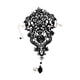 thumbnail image 1 of Guantes cortos de encaje para mujer, elegantes guantes Steampunk sin dedos para fiesta. Negro, 1 of 9
