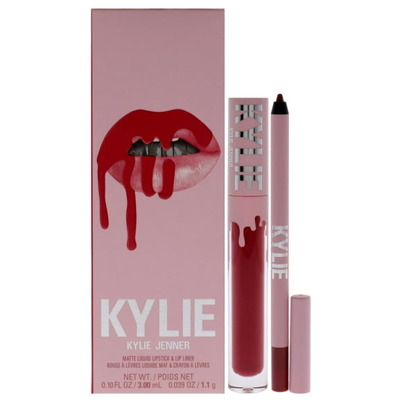 Kit de labios Kylie Cosmetics Matte 401 Victoria para mujer, 2 unidades