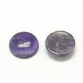 thumbnail image 2 of 2pcs Natural Amethyst Cabochons Half Round/Dome 20x6mm, 2 of 2