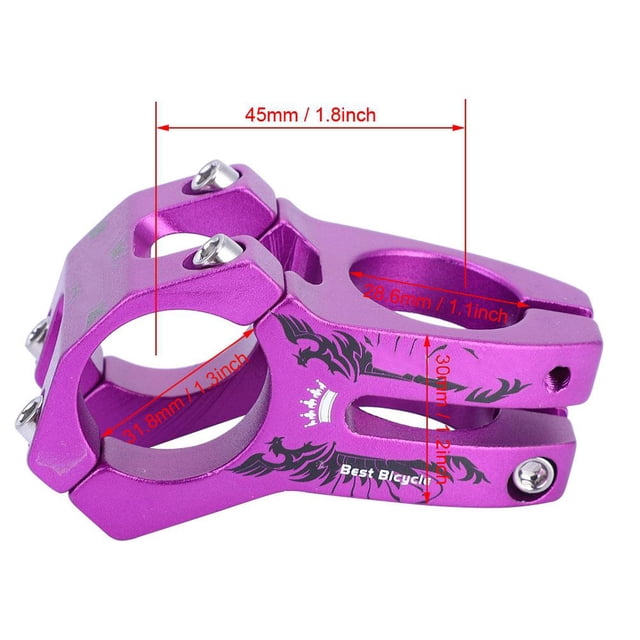 Vástago de Bicicleta, Vástagos de Manillar de Bicicleta de Carretera de Monta?a Duradero de 31,8 Mm(Púrpura) Ecomeon no