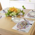 thumbnail image 4 of Ambesonne Tree Place Mats Set of 4, Blooming Flowers Heart, Standard Size, Multicolor, 4 of 6