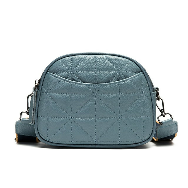 Bolsos tipo bandolera para mujer, bolso tipo bandolera con correa de hombro ajustable y desmontable azul