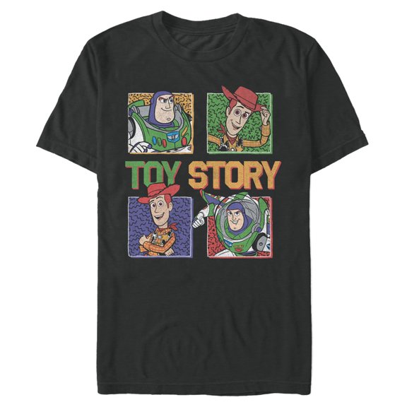 Mens Toy Story Astronaut and Sheriff Portraits T Shirt