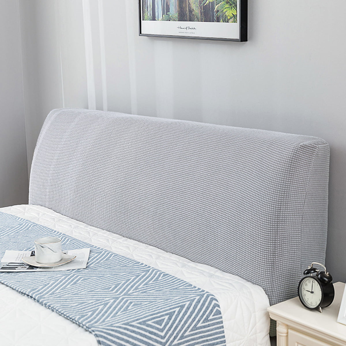 Sofa Bed Headboards Slipcover Protector Elastic Dustproof Cover for Bedroom 