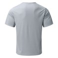 thumbnail image 5 of cfhntfmh Mens Quarter Zip Shirts Ribbed Knit Textured Casual Short Sleeve Shirt Lightweight V Neck Golf Tops Classic Tee, 5 of 5