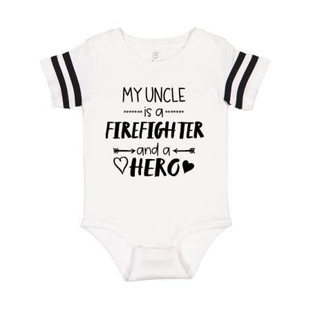 

Inktastic My Uncle is a Firefighter and a Hero Gift Baby Boy or Baby Girl Bodysuit