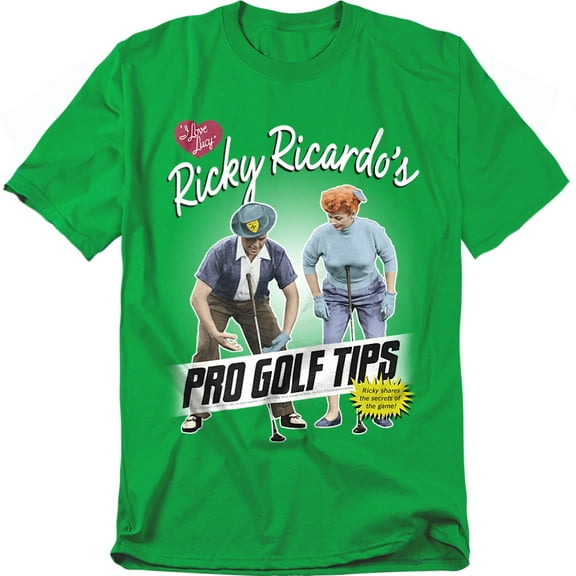 I Love Lucy T-Shirt Pro Golf Tips Unisex Graphic Tee For Men & Women