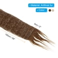 thumbnail image 2 of Uxcell Plush Faux Fur Fabric Precut Strips, 59" x 2" Fluffy Faux Fur Ribbon, Brown, Khaki 2Pack, 2 of 6