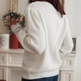 thumbnail image 6 of FDGIU Women's Oversized Knit Sweater 2025 - Chunky Solid Color Crew Neck Pullover, Warm Winter Fall Top, Cozy Casual Loose Fit, 6 of 7