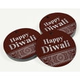 thumbnail image 3 of Inkdotpot Pack Of 50 Real Silver Foil Paper Tags Happy Diwali Favor Hang Tags, 3 of 7