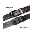 thumbnail image 5 of Maikun Men Belts Coffee Belts for Men Black Buckle Leather Casual Dress Belt, 5 of 6