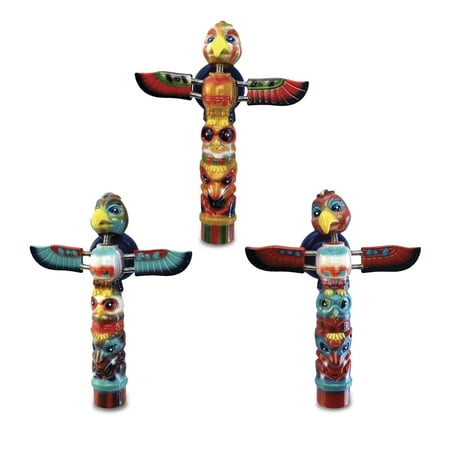 

CoTa Global Totem Pole Refrigerator Bobble Magnets Set of 3 - Assorted Color Fun Native American Monument Bobble Head Magnets For Kitchen Fridge Home Decor and Cool Office Decorative Novelty - 3 Pack