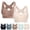 Beige, variant on Medium Support Sports Bra for Women Padded Racerback Wirefree Gym Activewear Top with Removable Pads