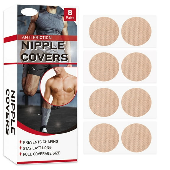 Men's Nipple Covers Chest Pads Chafing For Running Workout Sports Athletic Comfortable Shield 8PCS