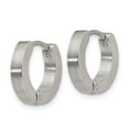 thumbnail image 2 of FB Jewels Stainless Steel Brushed and Polished 3.0mm Hinged Hoop Earrings, 2 of 3