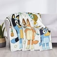 thumbnail image 3 of Rozeui Bluey for Flannel Blanket, Soft Fuzzy Plush King Blanket for Winter, Thick and Warm All-Season Bed Throw-40"x30", 3 of 6