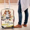 thumbnail image 4 of Welcome Cavalier King Charles Spaniel Back to School Vintage Retro Travel Luggage Cover Dog Lover Gifts Suitcase Dust Protective Decor - 02012, 4 of 5