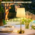 thumbnail image 5 of Coliware Gold Cordless Table Lamp, Rechargeable Battery Operated Lamps, Stepless Dimming Touch Control Wireless Lamp, Vintage Decor Night Light for Bedroom, Bedside, Bar, Balcony, LED Bulb Included, 5 of 12