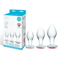thumbnail image 1 of Glas 3 Pc Heart Jewel Glass Anal Training Kit, 1 of 5