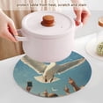 thumbnail image 5 of BZSMCE Mats for Pots,Pans Place Seagull Flying on Sky Pattern Simple Style Pattern Pot Mats, 5 of 6