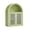 GREEN, variant on Floating Shelf with Black Glass, for kitchens, Medicine Cabinet with Arched Top, Bathroom Wall