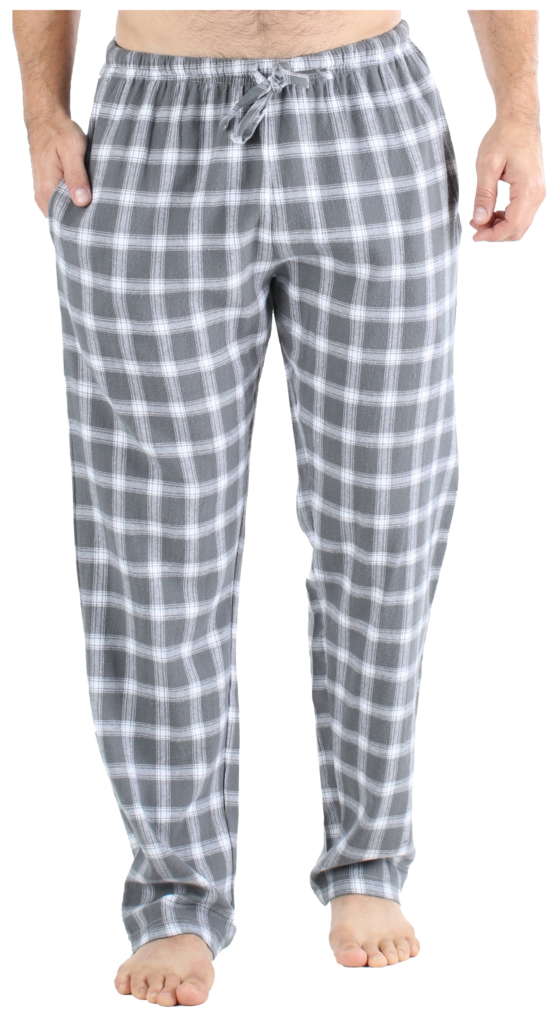 Frankie & Johnny Men's Cotton Flannel Plaid Pajama Sleep Pants 