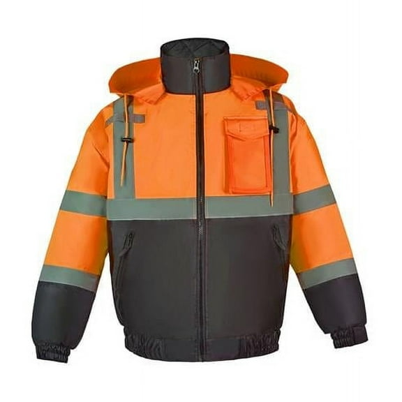 Hi-Viz Class 3 Light Weight Bomber Jacket, Orange - 3XL
