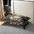 thumbnail image 4 of Erosebridal Boho Rabbit 100% Cotton Comforter Cover Full, Cute Bunnies Bedding Full Size, Mandala Floral Decor, Reversible（No Comforter）, 4 of 6