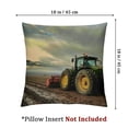 thumbnail image 4 of nygtbtfer Rectangle Pillow Cover Green Old Tractor on Autumn Harvest Season Farm,Decorative Pillowcase for Sofa/Couch/Bedroom/Living White, 4 of 7