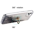 thumbnail image 4 of Kaleidio Case For iPhone 12 Pro Max (6.7") [Waterfall Quicksand] TPU Slim Gel [Ring Stand] Hybrid Skin Cover [Liquid Glitter Black], 4 of 5