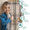 thumbnail image 2 of Blackout Kids Curtains,Boho Bohemia Geometric Line Art Childrens Insulated Curtains Set Of 2,Bedroom Essentials,Toddler Room Decor 52"x84"(132x213cm), 2 of 3