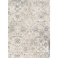 thumbnail image 2 of Hauteloom Neutral Collection Moelfre Minimalist Floral Living Room Bedroom Area Rug - Modern Traditional Farmhouse Carpet - Cream, Beige, Grey - 6'7" x 9'6", 2 of 6
