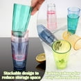 thumbnail image 4 of GoXteam Unbreakable Drinking Glasses Dishwasher Safe Acrylic Glasses Drinkware BPA Free Hard Plastic Cups Reusable Kitchen Water Glasses Drinking Set of 4 (4 Colors, 17oz), 4 of 7