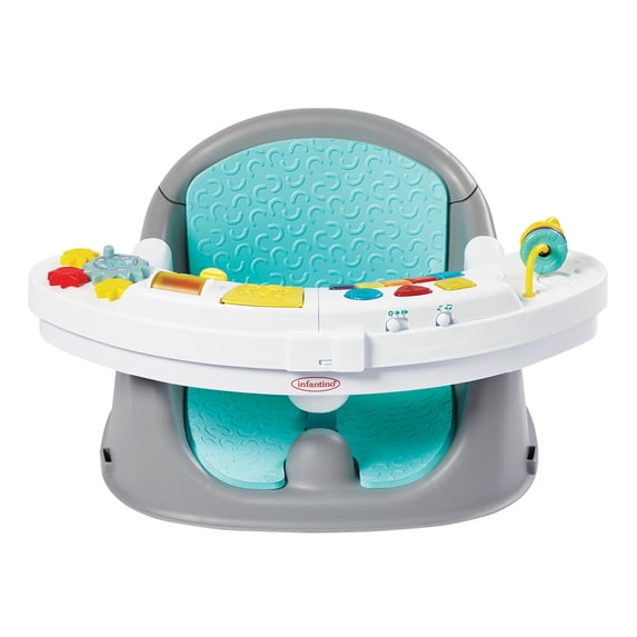 Open Box Infantino Music & Lights 3-in-1 New Discovery Baby Seat and Booster, Unisex Baby 4-48 Months, Teal