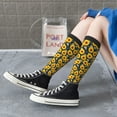 thumbnail image 5 of Naloa Sunflowers Thigh High Socks Extra Long Stretchy Sock Women Over Knee High Opaque Stocking Daily Wear, 5 of 6