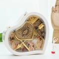 thumbnail image 2 of Caja de música de bailarina en forma de corazón Joyero Carrusel Caja de música giratoria con mecanismo de relojería Bonito regalo, 2 of 9