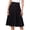 Black, variant on Skirts for Women 4-way Stretch Women Girl Stretch High Waist Pleated Mid Length Version Knit Flared Skirt Basic Essentials Summer Vacation Beach Fashion