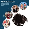 thumbnail image 3 of MasteelfCA Frange de Cheveux Postiche Faux Cheveux Lisses Frange Cheveux Pièce de Rechange Invisible, 3 of 8