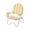 Cala Serena Ochre Stripe-1pc, variant on Padded Low Beach Chair 4-position Folding Outdoor With Wooden Armrests Cushioned Seat Storpouch & Carry Sfor Patio And Lawn Harbour Rose Pink