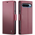 thumbnail image 2 of CaseMe Leather For Google Pixel 10 Pro XL Wallet Case with RFID Blocking, For Google Pixel 10 Pro XL Case Wallet for Women Men Card Holder Magnetic Clasp Kickstand Folio Case,Wine Red, 2 of 11