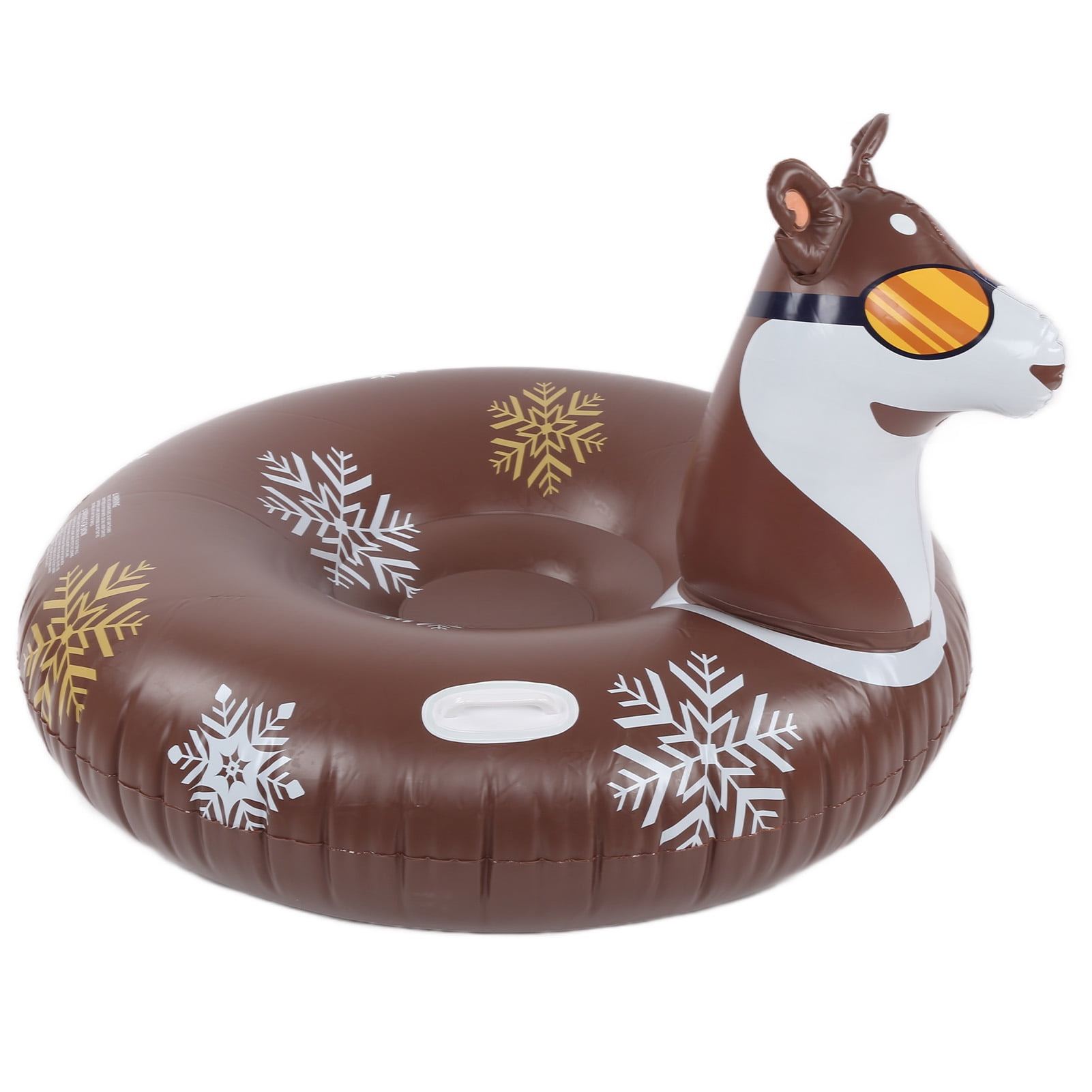 YLSHRF Inflatable Sled Tube,Winter Snow Tube PVC Inflatable Snow Ski Tube With Christmas Theme