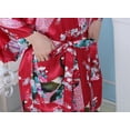 thumbnail image 5 of Camisón tipo cárdigan largo de verano para mujer, de seda helada, con estampado de pavo real, tipo kimono, de seda morera fina y mediana, 5 of 5