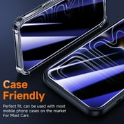 MAGIC JOHN 2 Pack Screen Protector for iPhone 16/iPhone 15 HD Clear Corning Tempered Glass Screen Saver Easy Installation