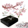 thumbnail image 2 of Ambesonne Floral Jigsaw Puzzle Durable Cardboard, Vivid Flowering Branch, 1000 pcs, Pink Brown Green, 2 of 5