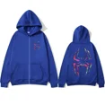 thumbnail image 4 of Chandail à Capuchon à Fermeture Éclair Imprimé Araignée Rapper Metro Boomin Heroes & Villains pour Hommes, Veste Décontractée Gothique à Fermeture Éclair, Tendance Hip Hop Cool pour Hommes, 4 of 5