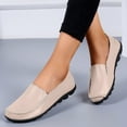 thumbnail image 3 of Vedolay Womens Wedge Casual Shoes Women's Casual Shoes Flat Nurse Shoes Comfortable Walking Knit Loafer Sneaker,Beige 6.5, 3 of 5